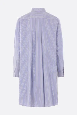 Women SACAI striped poplin mini dress