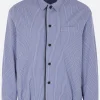 SACAI striped poplin overshirt