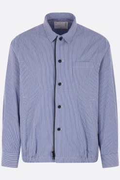 SACAI striped poplin overshirt