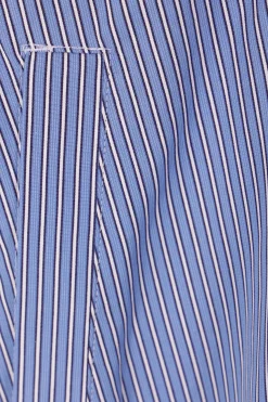 SACAI striped poplin overshirt