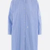 Women JIL SANDER striped poplin oversize shirt