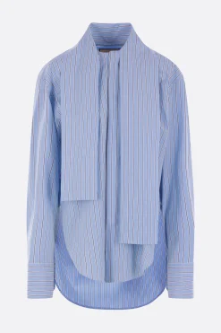 Women PLAN C striped poplin shirt