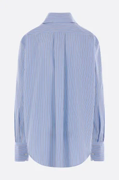 Women PLAN C striped poplin shirt