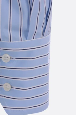Women PLAN C striped poplin shirt
