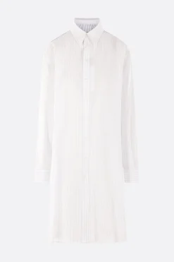Women MM6 striped poplin shirt dress