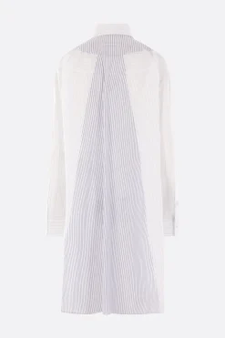 Women MM6 striped poplin shirt dress