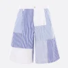 COMME DES GARÇONS SHIRT striped poplin shorts