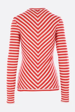 Women DURAN LANTINK striped technical jersey top