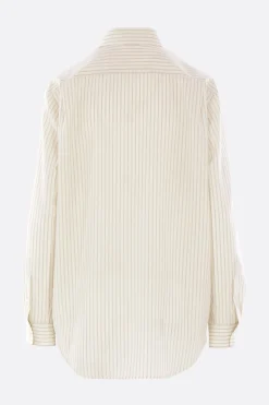 AURALEE striped wool shirt