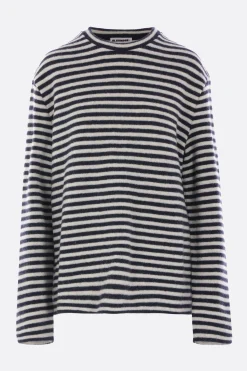 Women JIL SANDER striped wool sweater