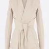 Women RICK OWENS Strutter jacket in leather and knit