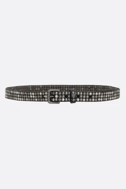Women HTC LOS ANGELES studded leather belt