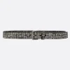 Women HTC LOS ANGELES studded leather belt