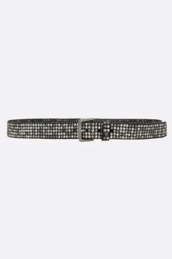 Women HTC LOS ANGELES studded leather belt