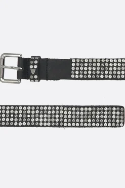 Women HTC LOS ANGELES studded leather belt