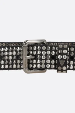Women HTC LOS ANGELES studded leather belt