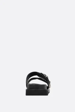 TOGA VIRILIS studded smooth leather flat sandals