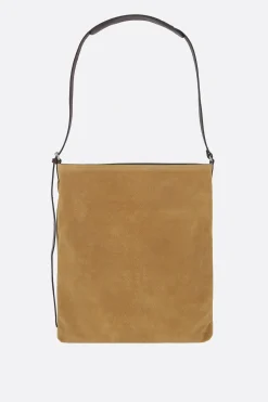 DRIES VAN NOTEN suede crossbody bag