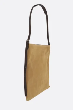 DRIES VAN NOTEN suede crossbody bag