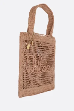 Women CHLOÉ Summer Banana tote bag in raffia