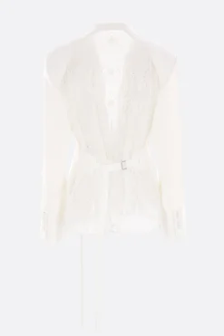 Women ANN DEMEULEMEESTER Susa jacket in viscose and broderie anglaise