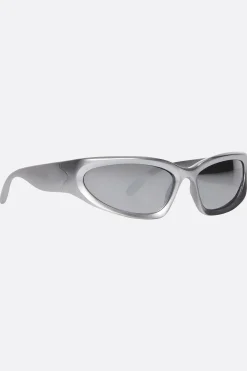 Women BALENCIAGA Swift Oval sunglasses in bio-based injected nylon