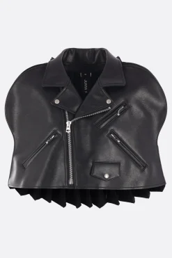 Women JUNYA WATANABE synthetic leather cape