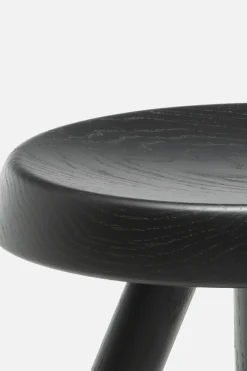 CASSINA Tabouret Berger lacquered solid wood stool