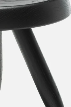 CASSINA Tabouret Berger lacquered solid wood stool