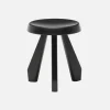 CASSINA Tabouret Méribel lacquered solid wood stool