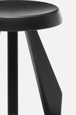 CASSINA Tabouret Méribel lacquered solid wood stool