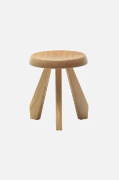 CASSINA Tabouret Méribel solid wood stool