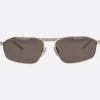 Women BALENCIAGA Tag 3.0 sunglasses in metal