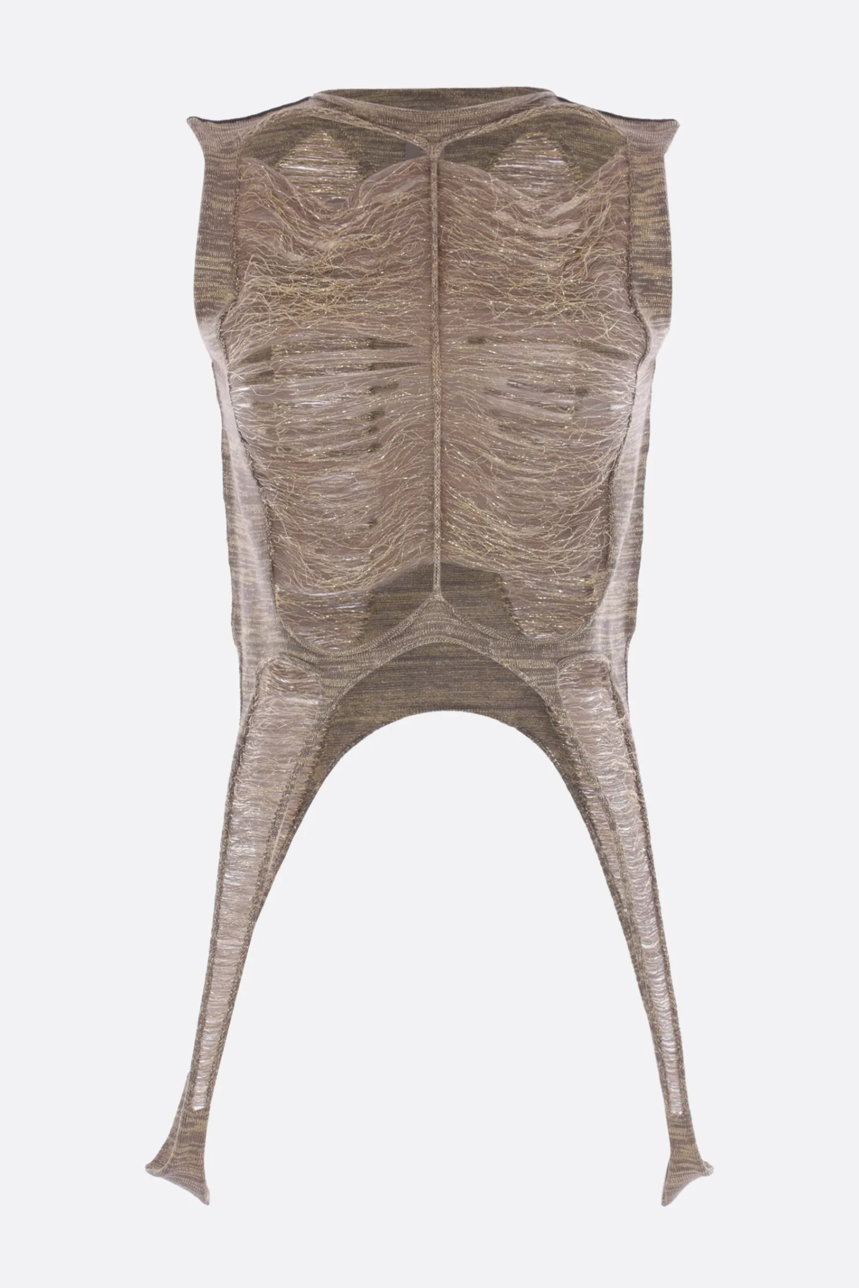 Women RICK OWENS Tanja sleeveless top in lurex knit