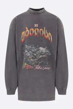 BALENCIAGA Tbilisi long-sleeved oversize t-shirt