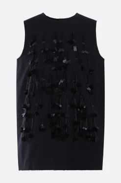 Women PLAN C technical panama sleeveless top