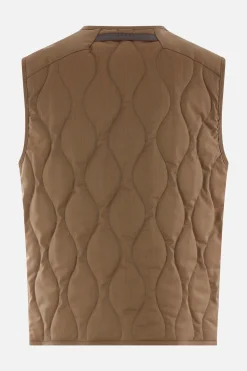 SEASE technical wool quilted vest