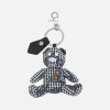 Women VIVIENNE WESTWOOD Teddy Bear key holder in colore Gingham fabric