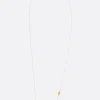 Women ALIITA Tennis Pelota necklace in yellow gold
