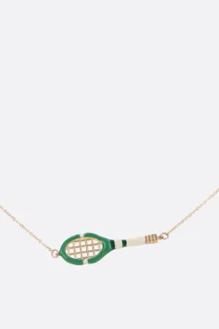 Women ALIITA Tennis Pelota necklace in yellow gold