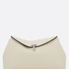 Women TOTEME T-Lock clutch in grainy leather