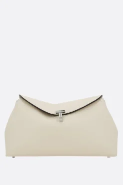 Women TOTEME T-Lock clutch in grainy leather