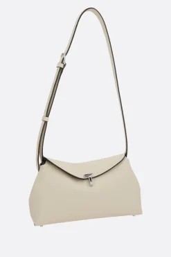 Women TOTEME T-Lock clutch in grainy leather
