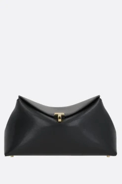 Women TOTEME T-Lock clutch in smooth leather