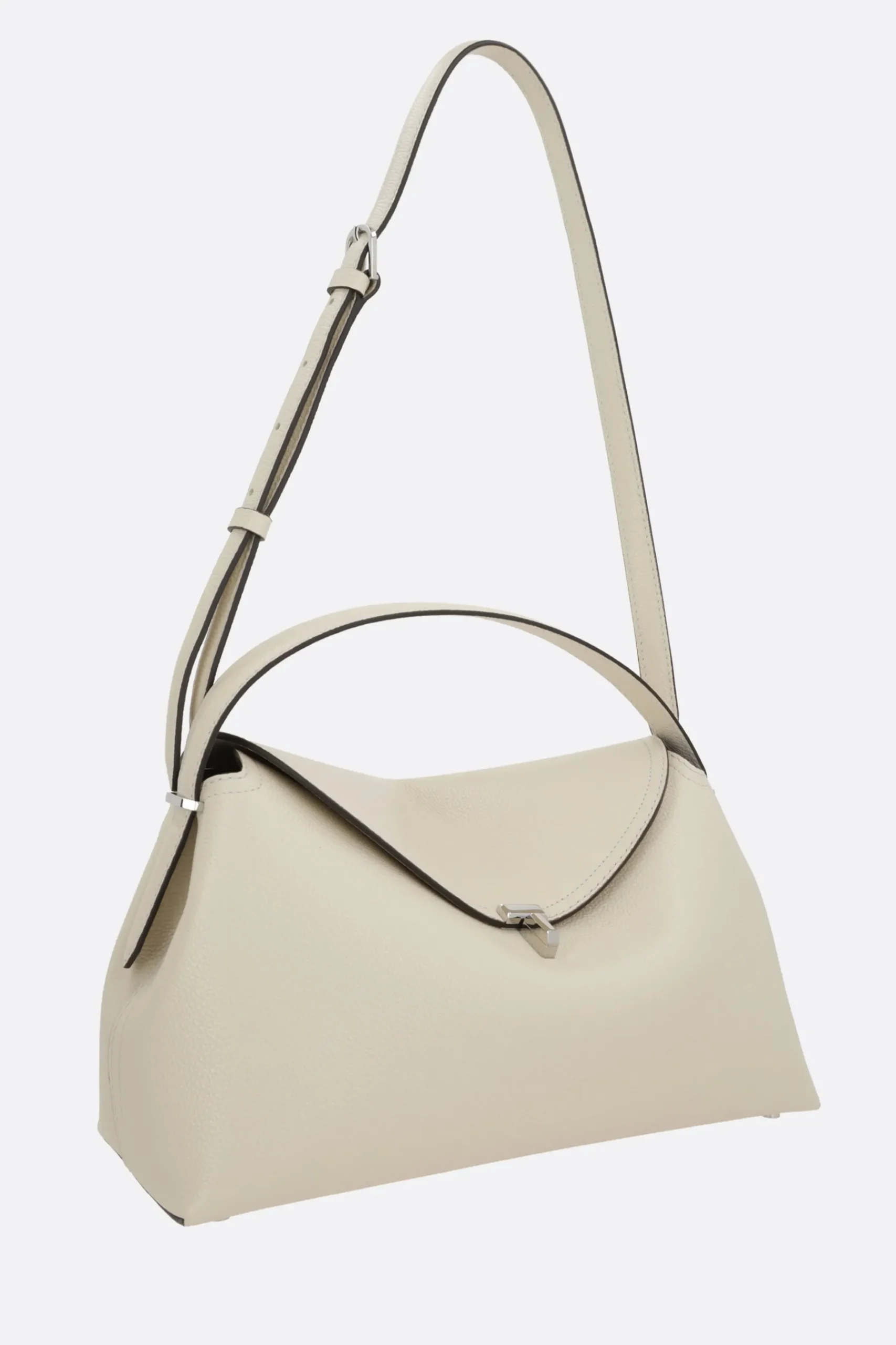 Women TOTEME T-Lock top handle bag in grainy leather