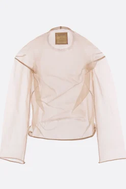Women UMA WANG transparent top in technical knit