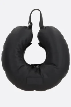 Women MM6 Travel Pillow smooth leather handbag