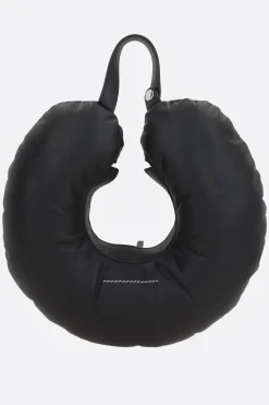 Women MM6 Travel Pillow smooth leather handbag