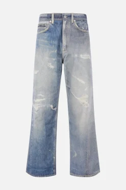 OUR LEGACY trompe l'oeil print denim oversize jeans