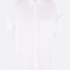 Women BALENCIAGA tucked sleeve shirt in poplin